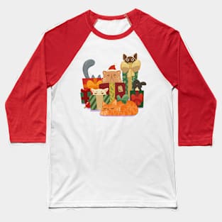 All I want for Christmas is Cats Baseball T-Shirt